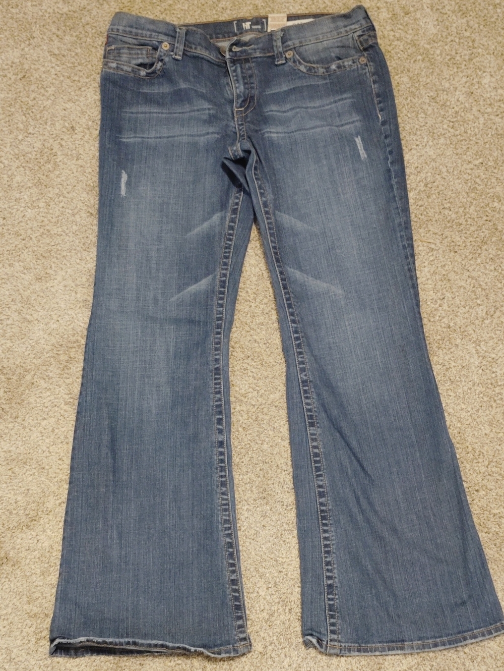 !it jeans Women's Wide-Leg Flare Jeans in Medium Blue